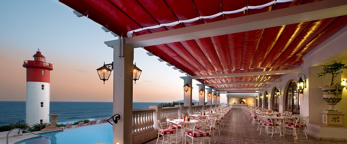 Restaurants with a view - The Ocean Terrace at The Oyster Box, KZN 