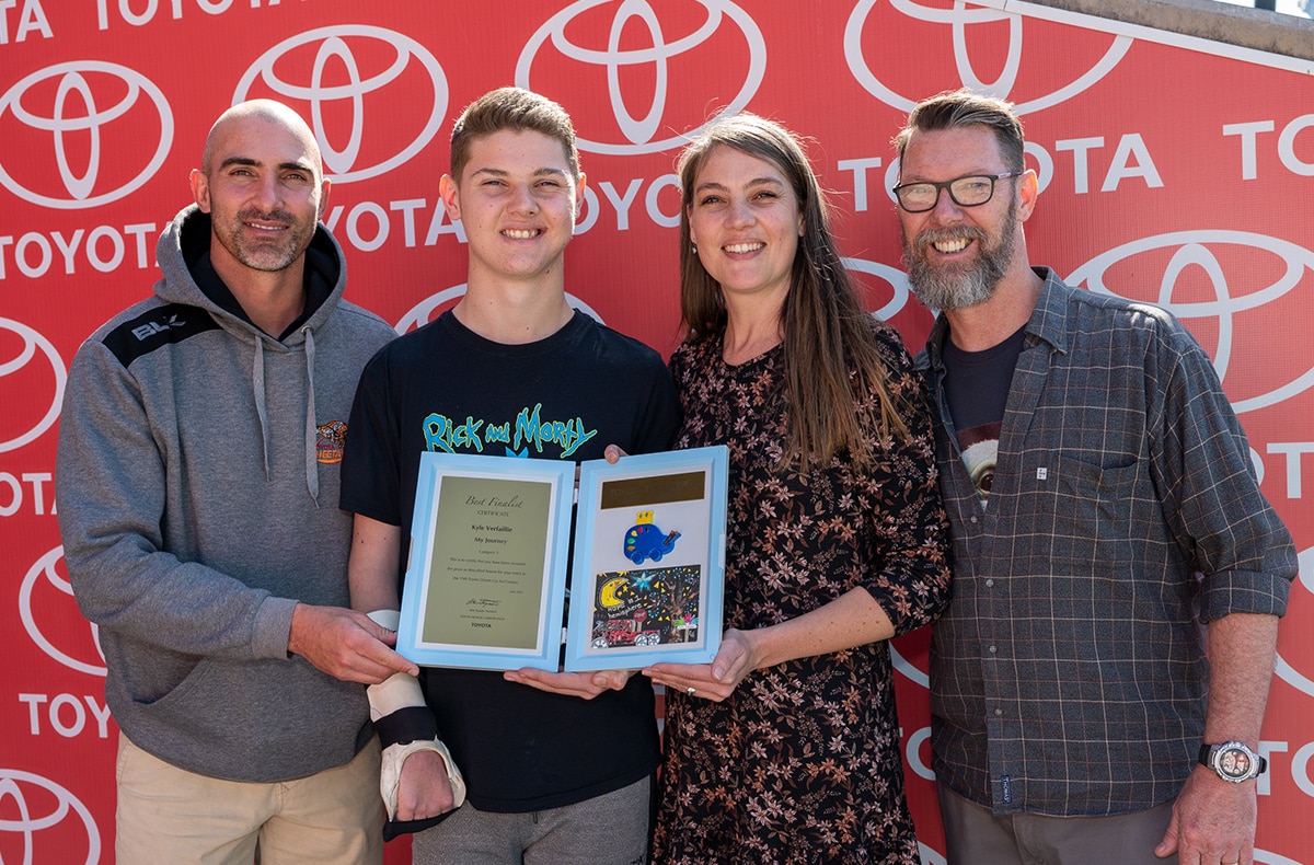 The Toyota Cheetahs celebrated with the boy from Bloem who wowed global ...