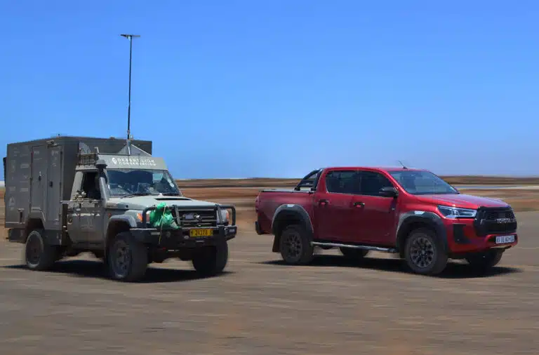Read more about the article Desert GRrrowl… Toyota Hilux GR S 11 meets ‘Lion Man’ Cruiser