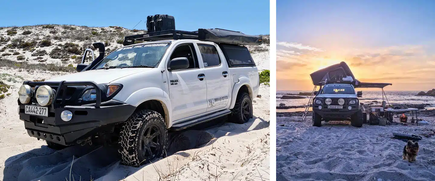 Matilda, a 2006 Toyota Hilux 4.0 V6 double cab takes Capetonians Simon Pringle and Tammy Kruger on various adventures.