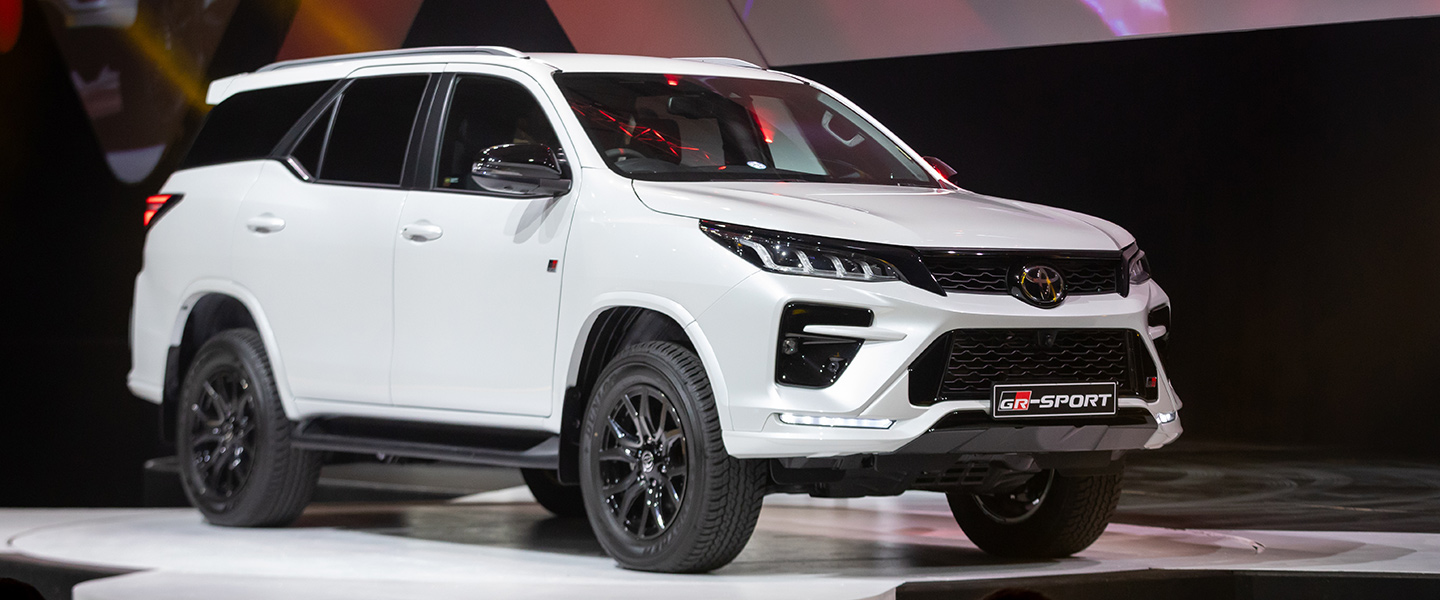 The new Toyota Fortuner GRS launched at SOMI 2025